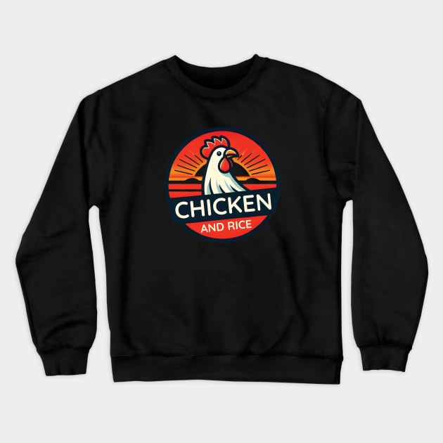 Chicken and Rice Crewneck Sweatshirt by ThesePrints